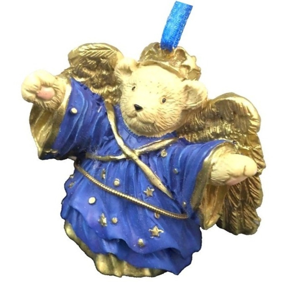 Vintage Muffy Vanderbear Angel Christmas Ornament Boxed New Old Stock 1989
